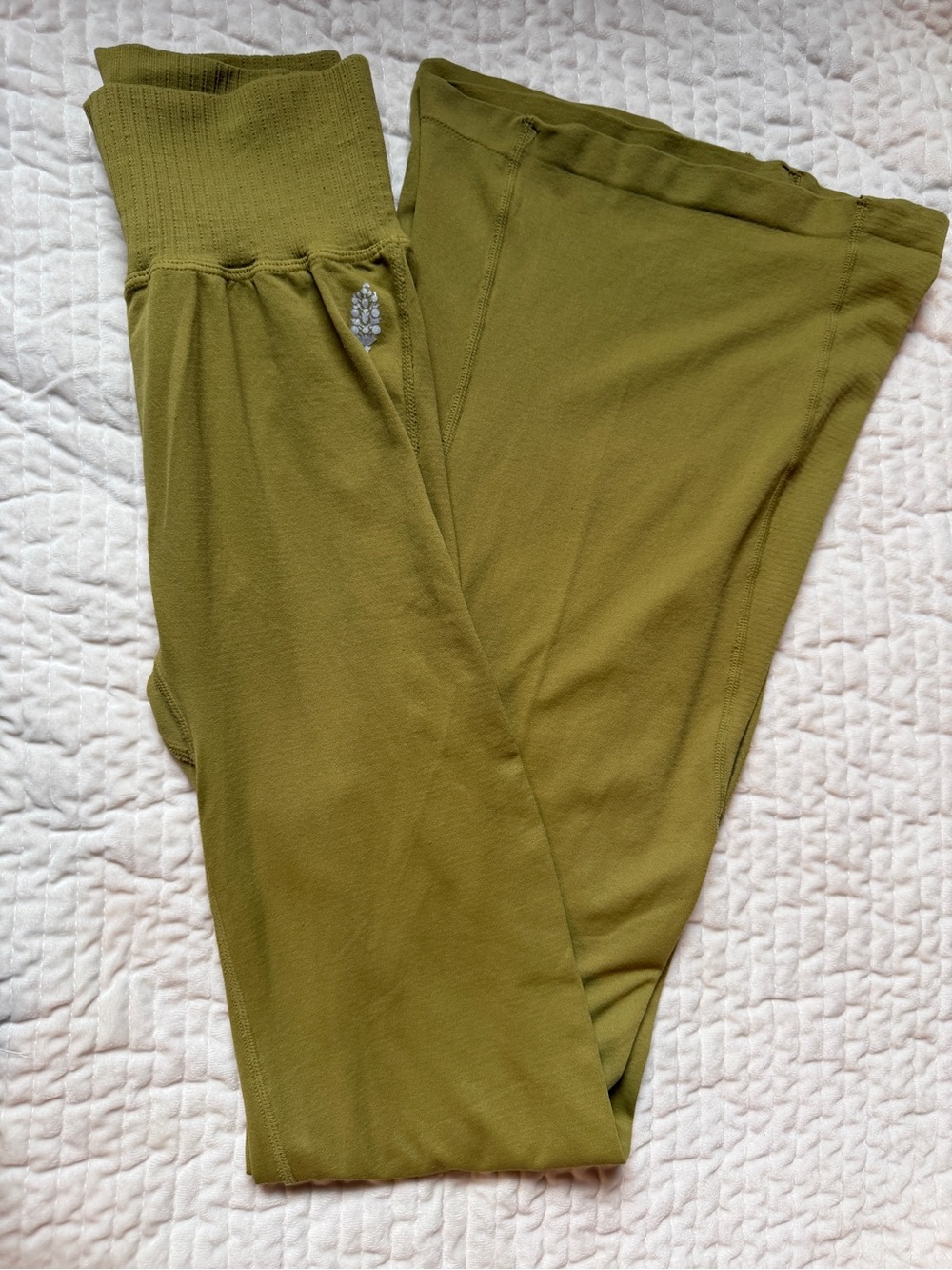 FP Movement Free People High Rise Good Karma Flare Leggings Green XS/S